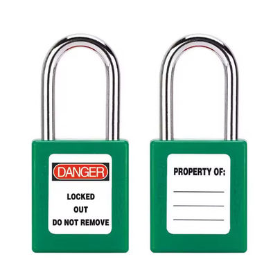 Multifunzione Loto Lockout Tagout Padlocks ABS Plastica Verde Rosso