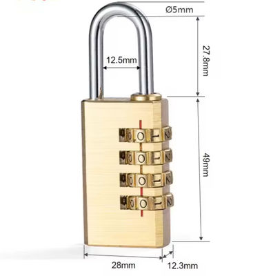 Combinazione di lucchetto con codice di copra per borsa da bagaglio 50 mm