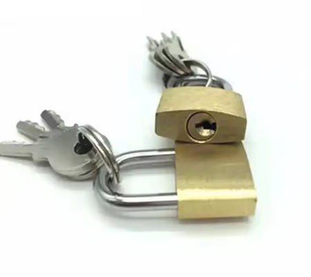 Flat Key Imitazione Padlock di rame di ottone 40mm 70mm OEM