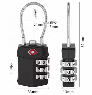 Codice TSA Approved Padlock Combinazione Per Valigie Zaini Bagagli