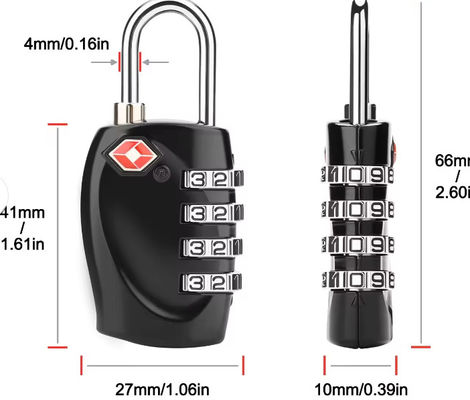 TSA Bag Lock per bagagli 20 mm 50 mm