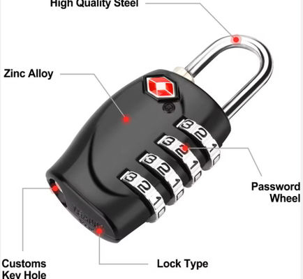 TSA Bag Lock per bagagli 20 mm 50 mm