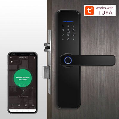 Alloia di alluminio Anti-blocco Biometrica impronta digitale senza chiave Tuya Smart Door Lock Electronic Digital Smart Door Lock